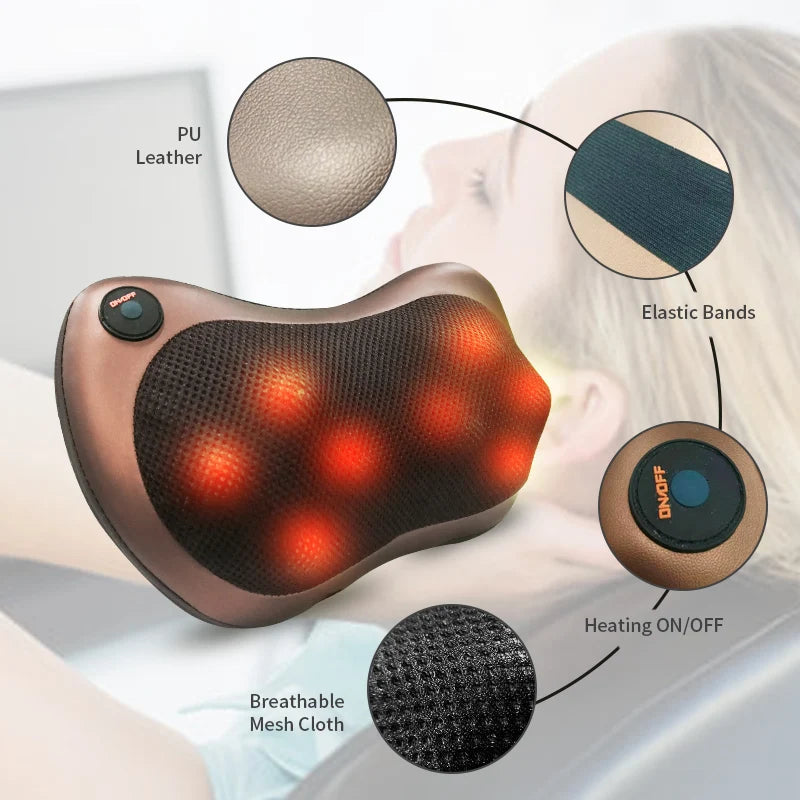 HeatKnead Massage Pillow